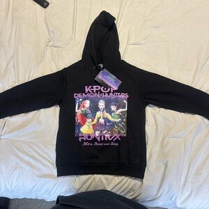 F&F Black Hoodie with KPOP Demon Hunters Design